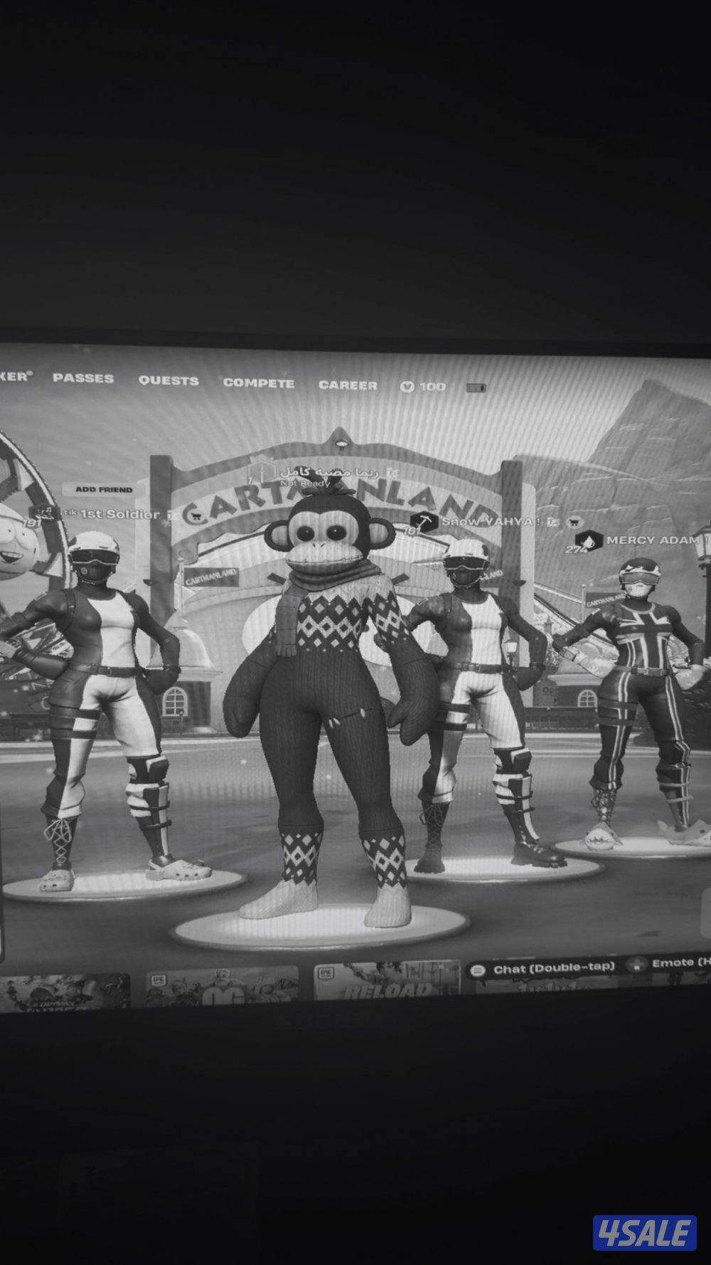 حساب فورتنايت سيزون ٣ كامل فيه فوق ال ٢٠٠٠ فيبوكس وفيه سكنين نادرين9