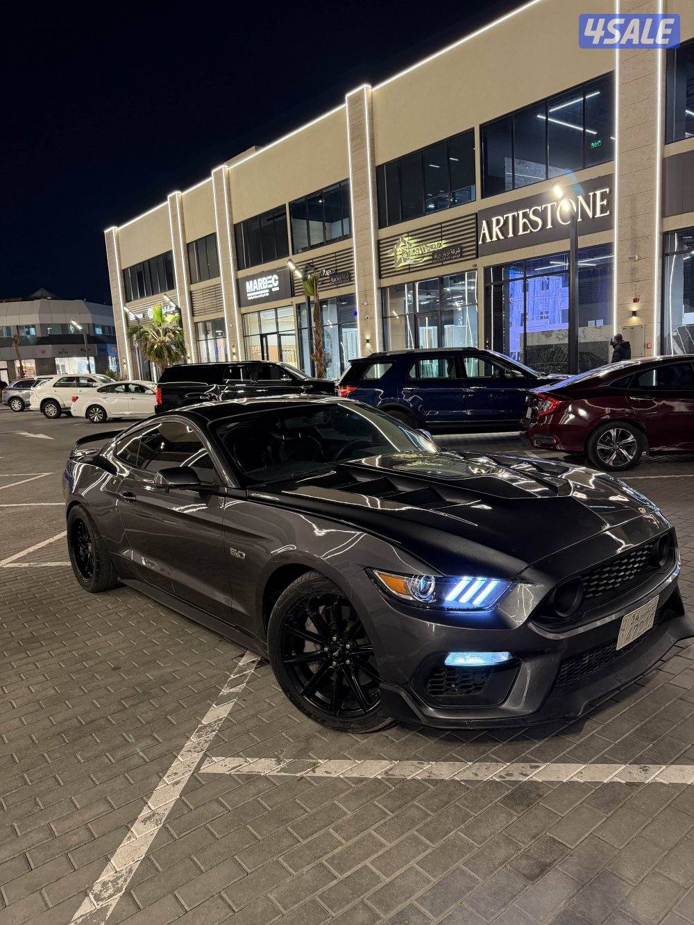 للبيع موستنق قير عادي 5.0 شرط الفحص شاصي جيد0