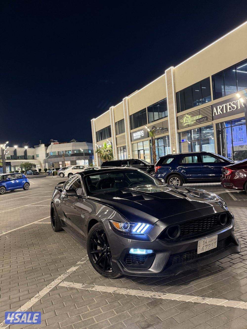 للبيع موستنق قير عادي 5.0 شرط الفحص شاصي جيد2