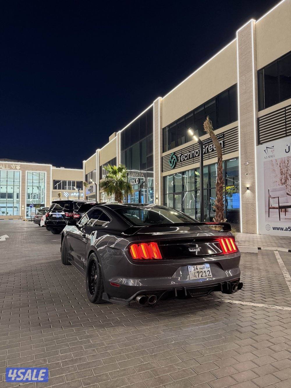 للبيع موستنق قير عادي 5.0 شرط الفحص شاصي جيد4