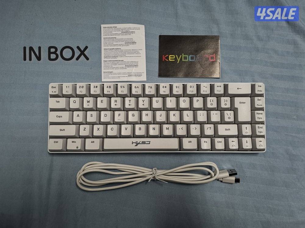 HXSJ V200 RGB Gaming Keyboard - Compact 68-Key Layout - Like New!0