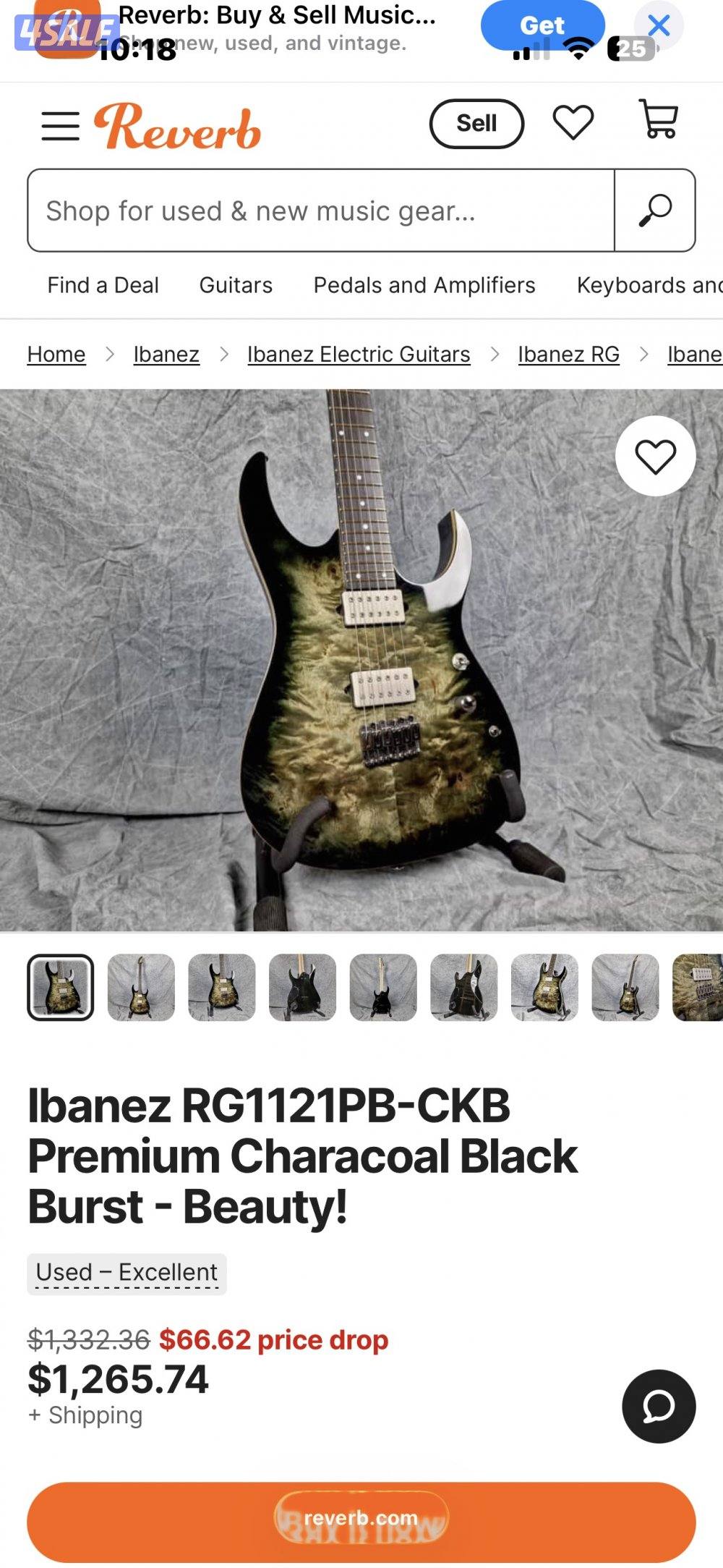 Ibanez Premium Rg1121PB CBK2
