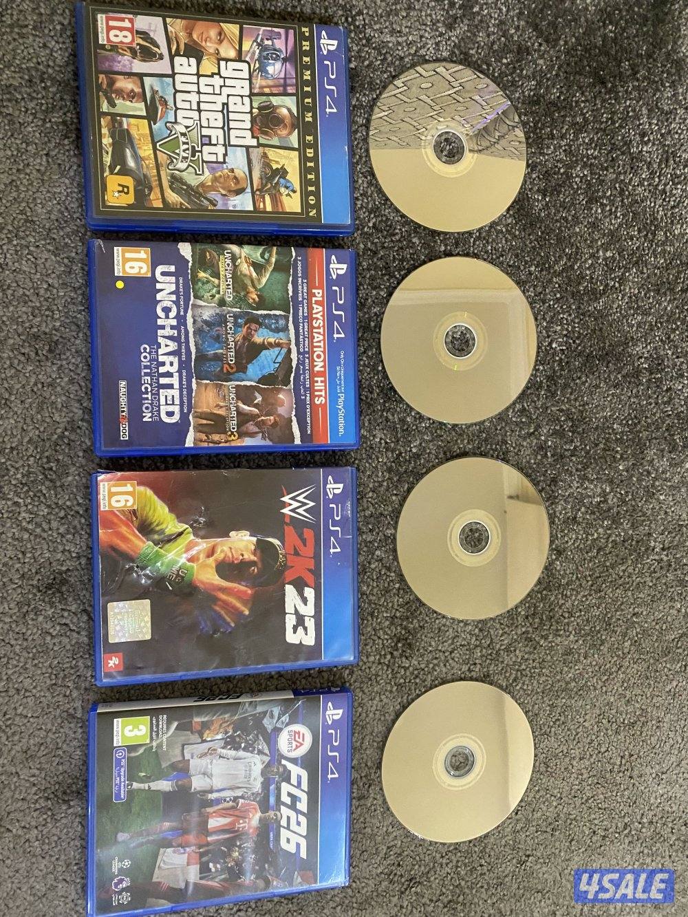 سوني ٤ شرط نظيف و مع ٥ يدات و ٤ اشرطه و ( نظيف )1