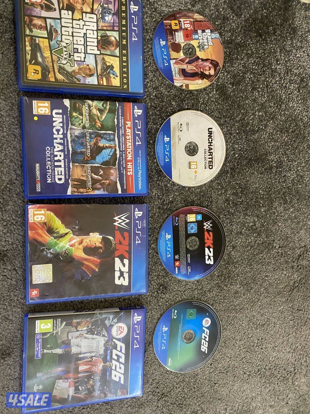 سوني ٤ شرط نظيف و مع ٥ يدات و ٤ اشرطه و ( نظيف )2