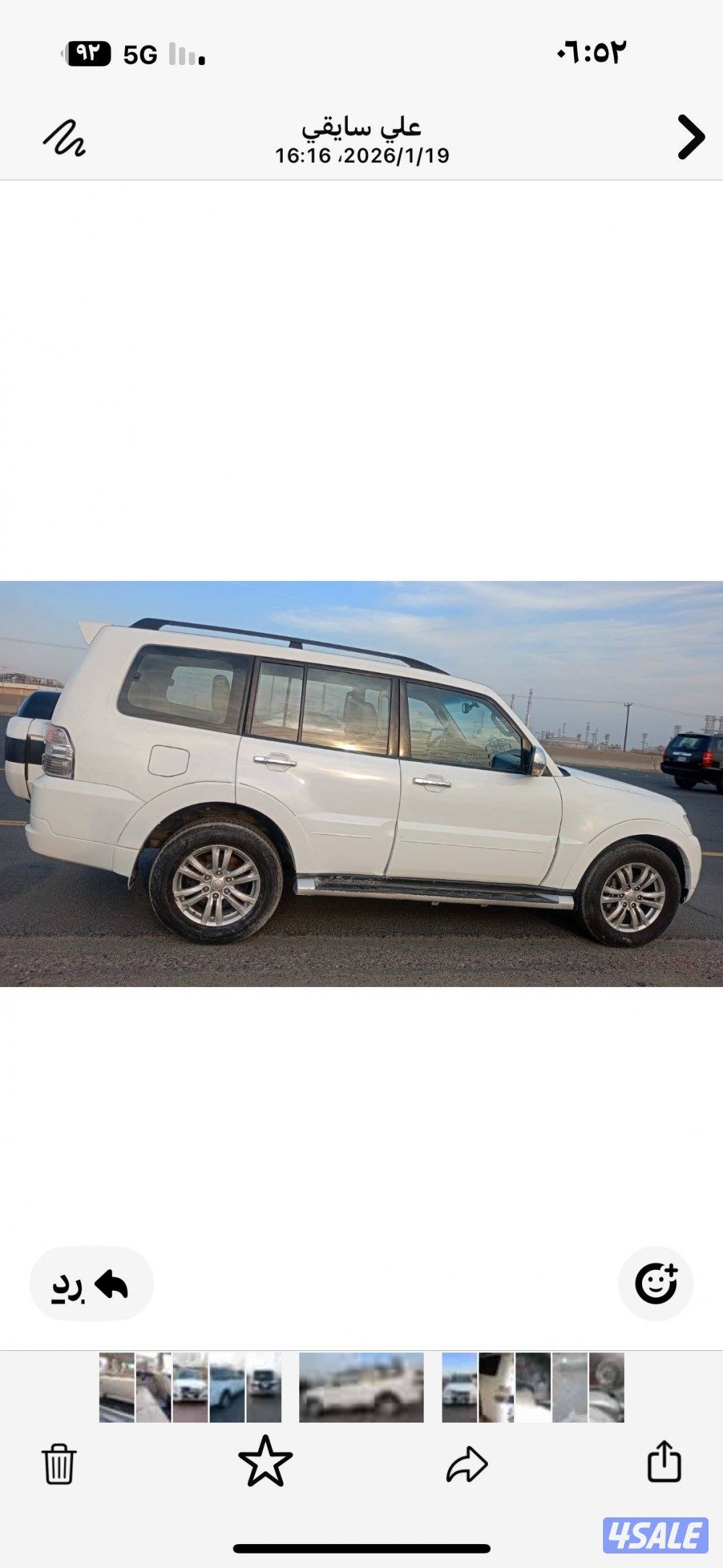 البيع باجيرو ٢٠١٨ كامل الموصفات المكينة الكبيرة ماشي ١٤١ الف5