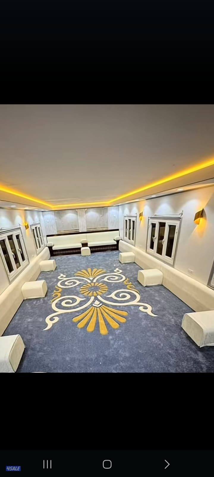 سجاد قص مساند ظهر جلسات ارضيه جميع انواع اثاث مفروشات باركيه ثيل ٨5