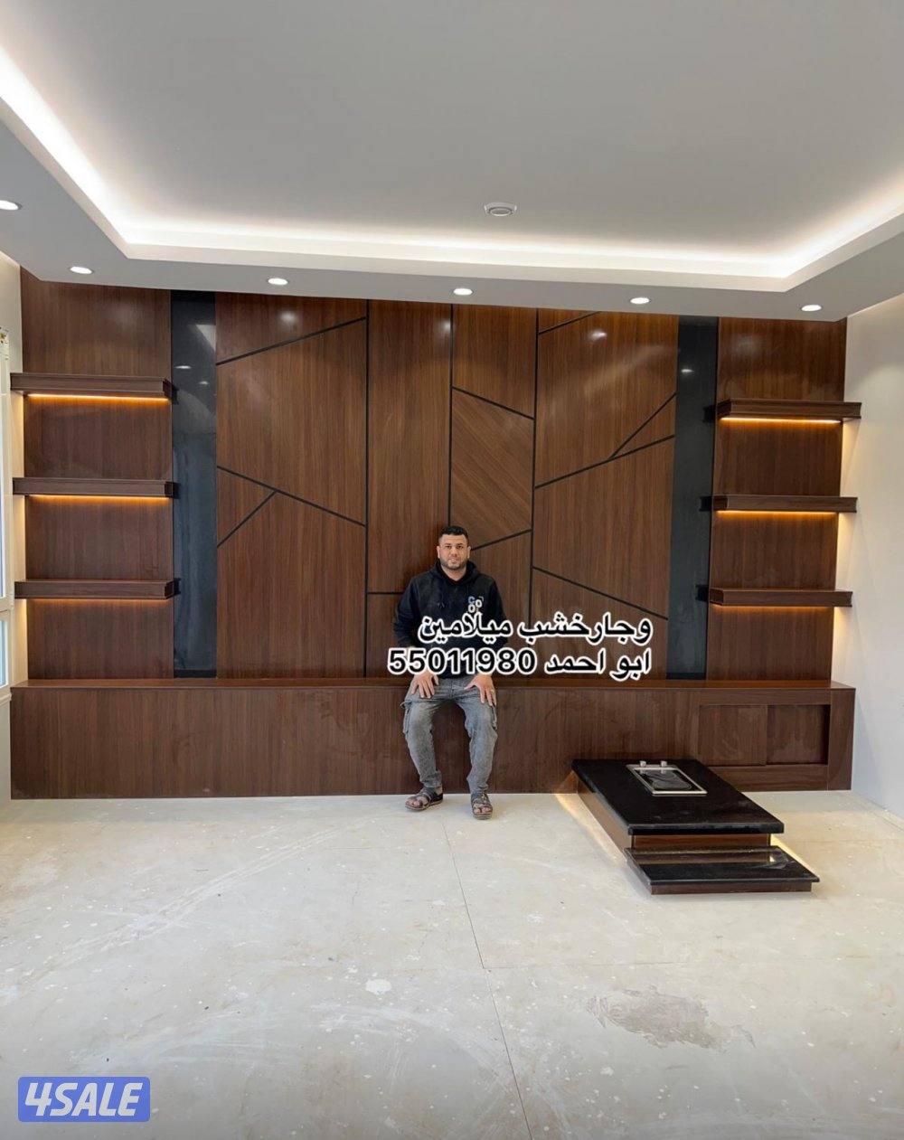 اصباغ وديكورات ورق جدران باركيه خشب وجار خشب وجار رخام ديكور خشب2