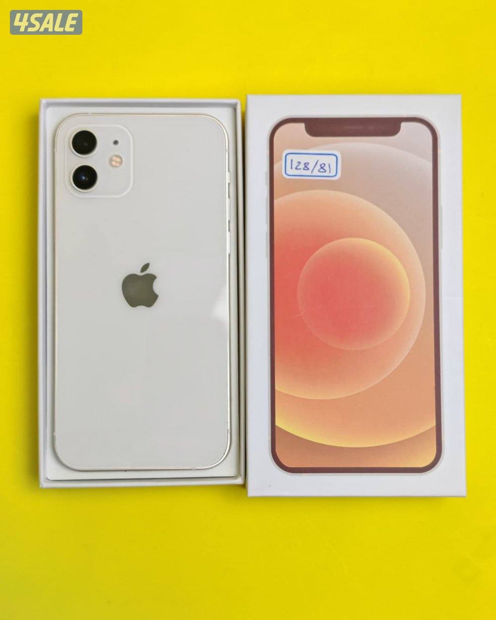 ايفون 12 128GB أبيض مستعمل كالجديد  iPhone 12 128GB White0