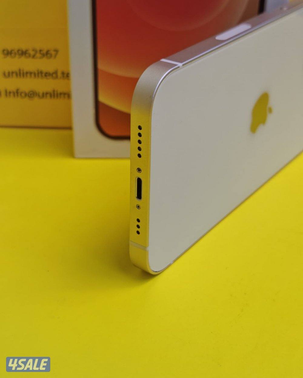 ايفون 12 128GB أبيض مستعمل كالجديد  iPhone 12 128GB White2