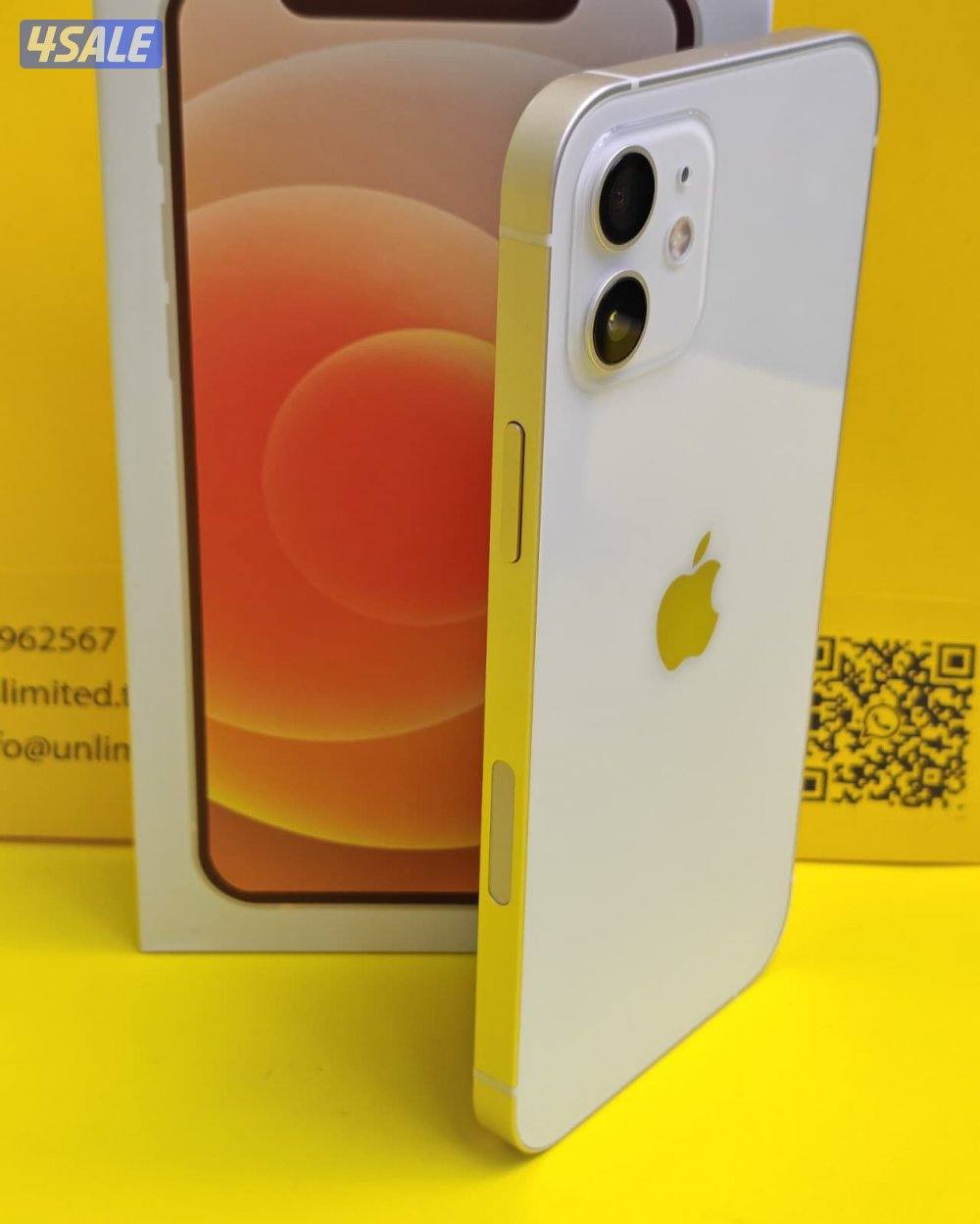 ايفون 12 – 128 جيجا – أبيض iPhone 12 128GB White – Battery 81%3