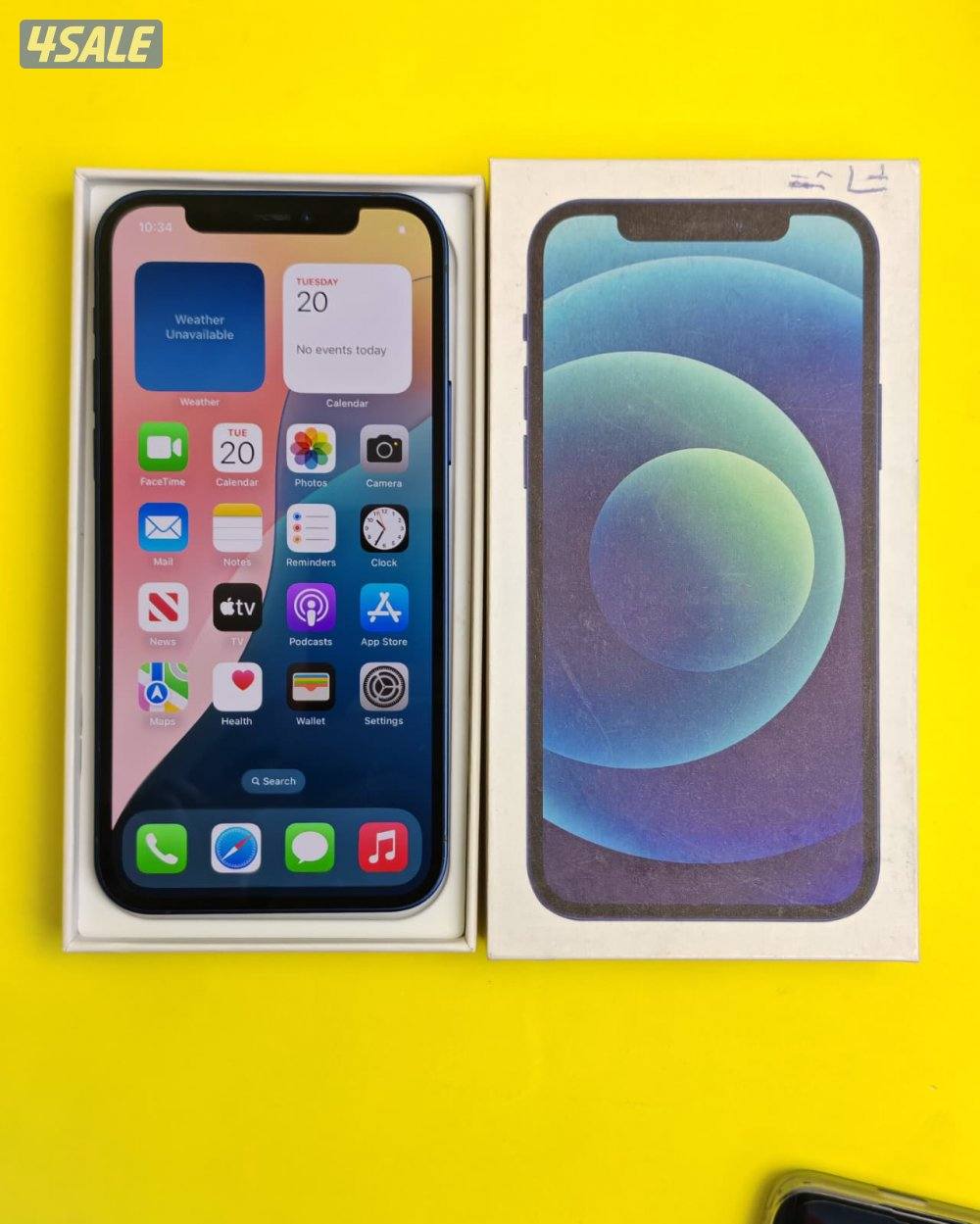 ايفون 12 – 128 جيجا – أزرق – iPhone 12 128GB Blue – Battery 81%7