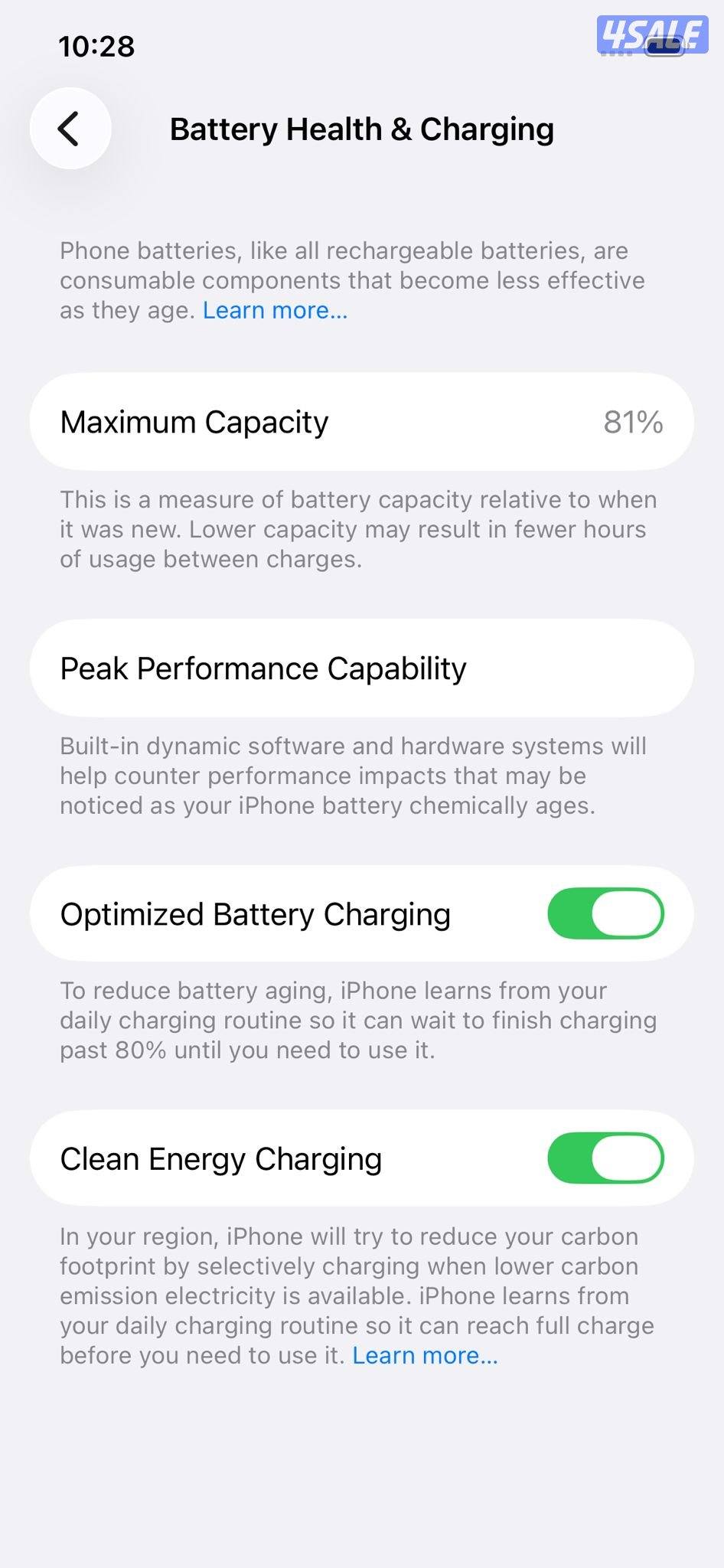 ايفون 12 – 128 جيجا – أسود –  البطارية 81% iPhone 121