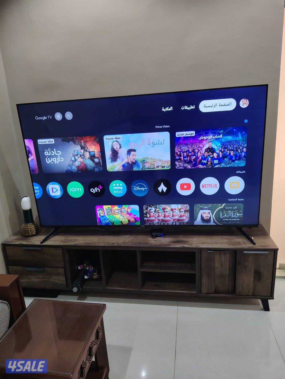 تلفزيون ونسا 75 بوصه مستعمل كالجديد2