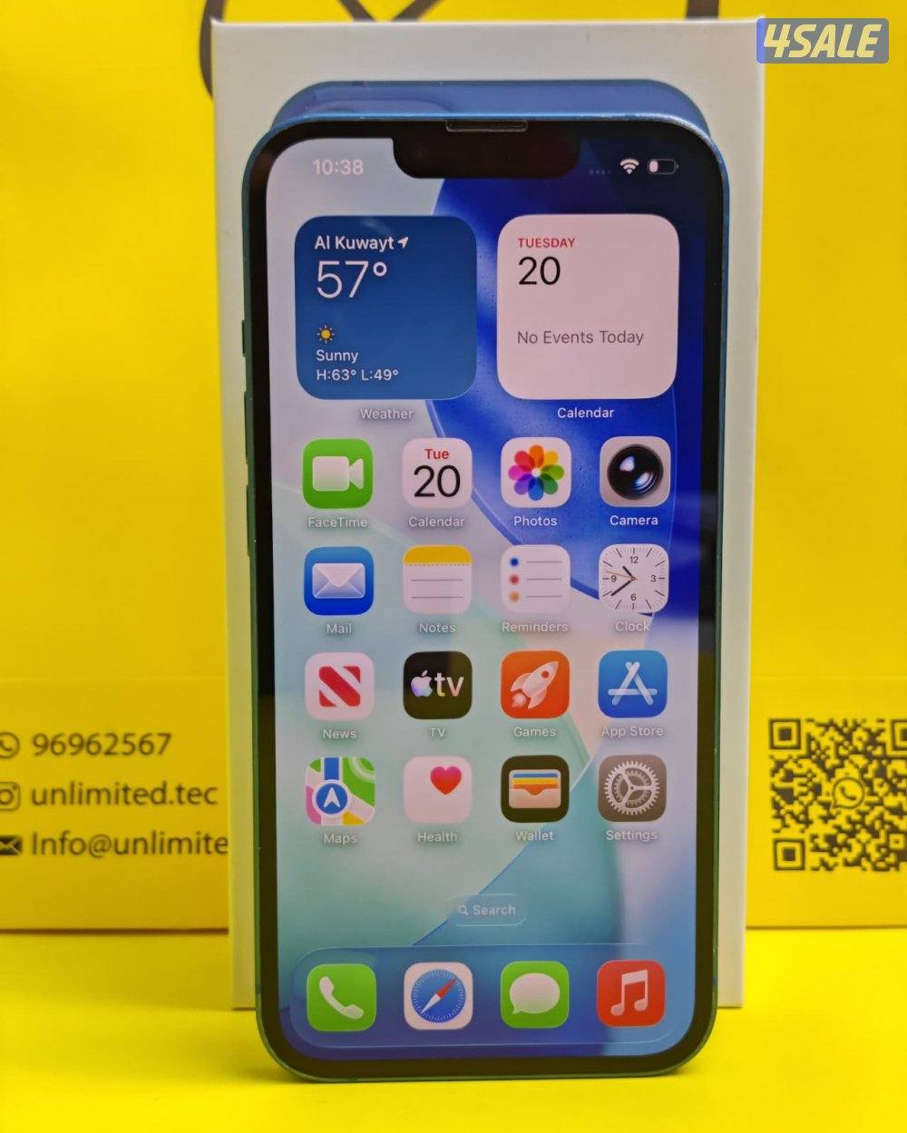 ايفون 13 – 128 جيجا – أزرق – نسبة البطارية 80% iPhone 136
