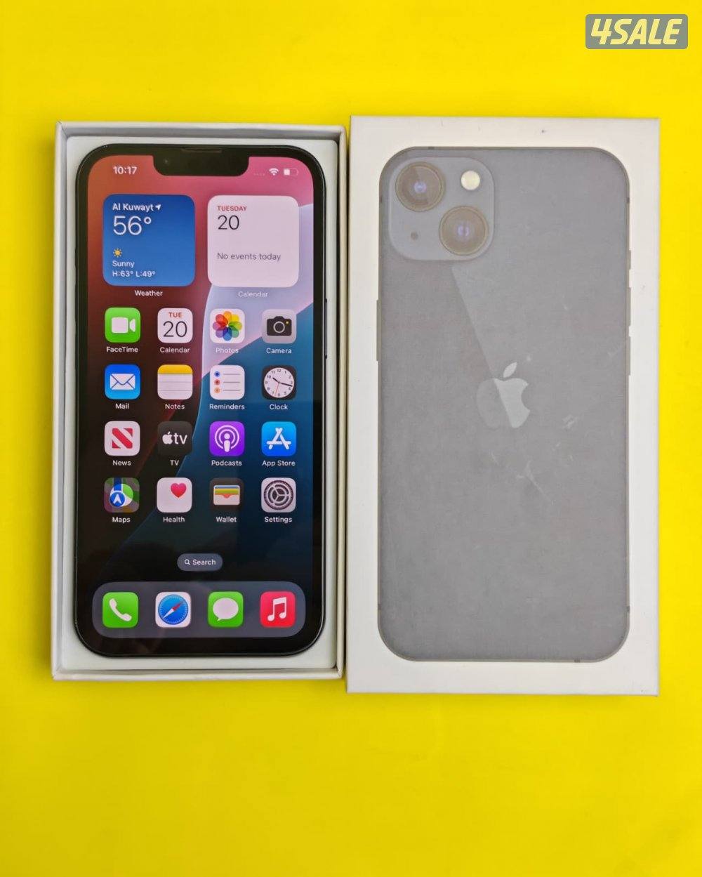 ايفون 13 – 128 جيجا – أسود – نسبة البطارية 71% مستعمل كالجديد iPhone 10