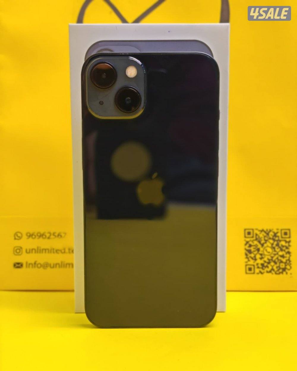 ايفون 13 – 128 جيجا – أسود – نسبة البطارية 71% مستعمل كالجديد iPhone 15