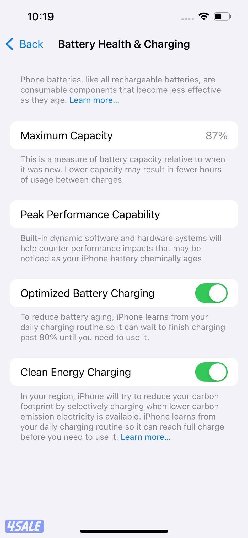 ايفون 13 – 128 جيجا – أسود – مستعمل كالجديد البطارية 87% iPhone 138