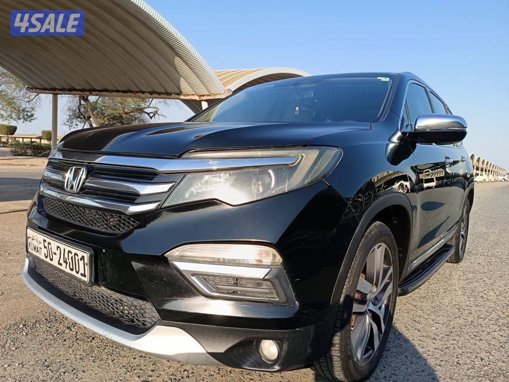 هوندا بايلوت 2017الغانم فل اوبشن فتحتين كشن جلد كامره بحاله ممتازه2