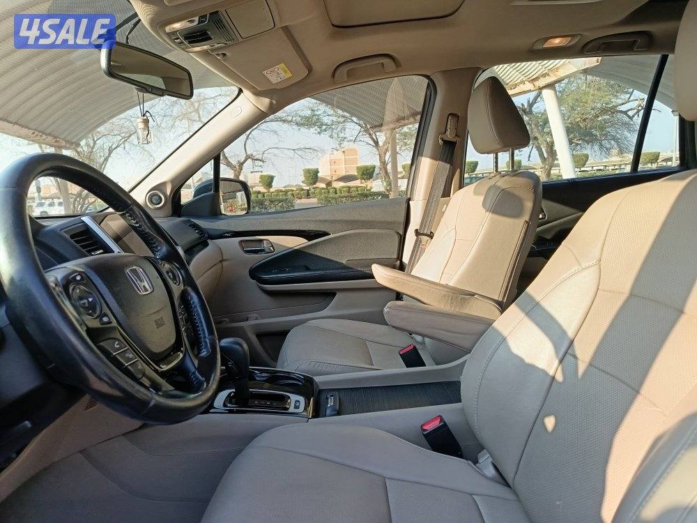 هوندا بايلوت 2017الغانم فل اوبشن فتحتين كشن جلد كامره بحاله ممتازه7