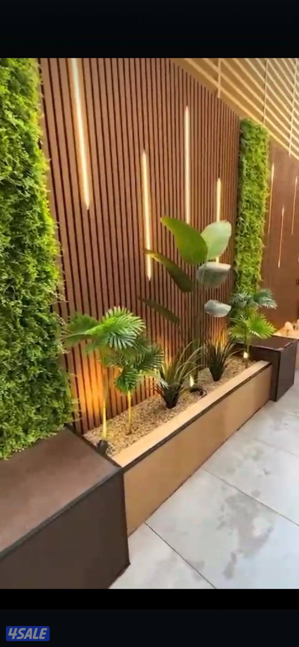 تنسيق حدائق تركيب تيل صناعي وطبيعي سور تركي تركيب بلاط وكربستون زراعة2