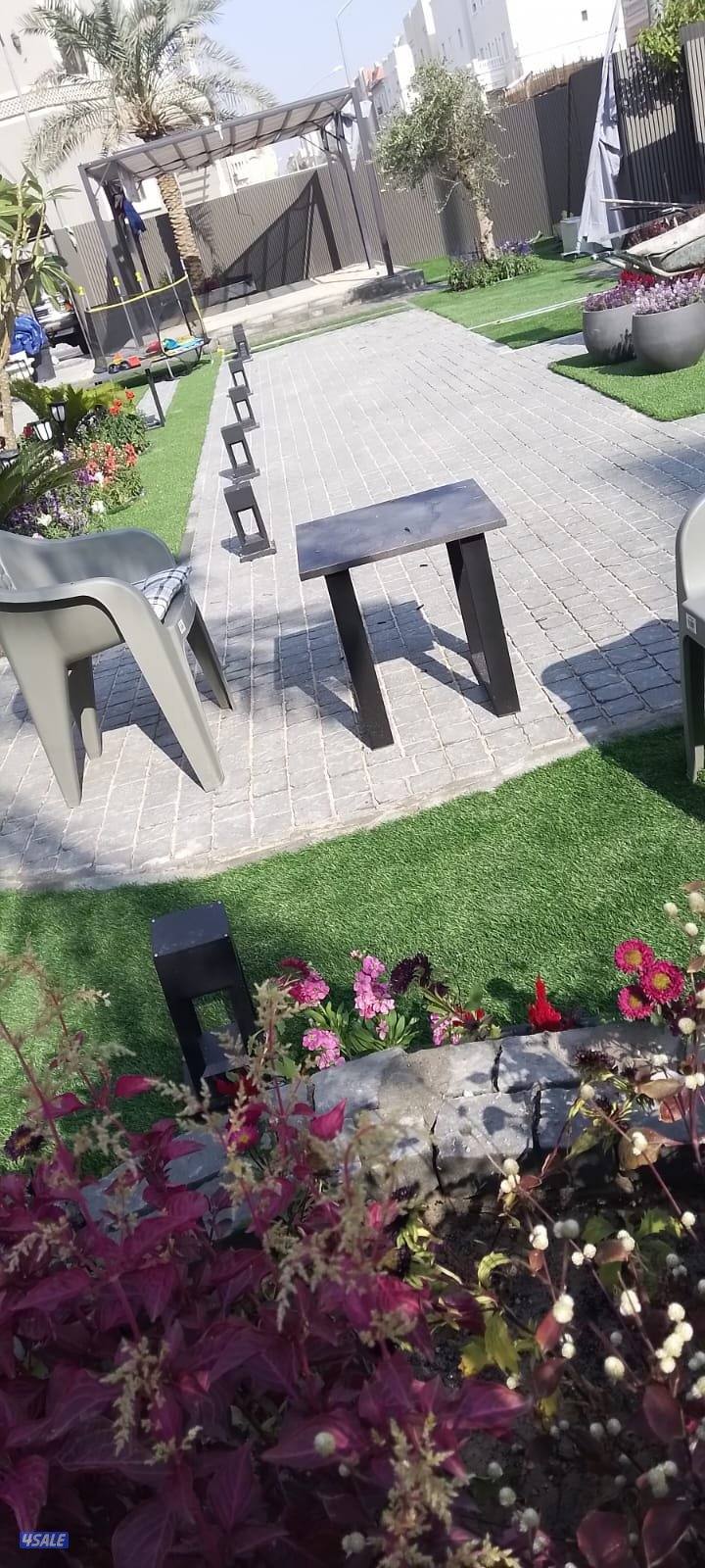 تنسيق حدائق تركيب تيل صناعي وطبيعي سور تركي تركيب بلاط وكربستون زراعة4