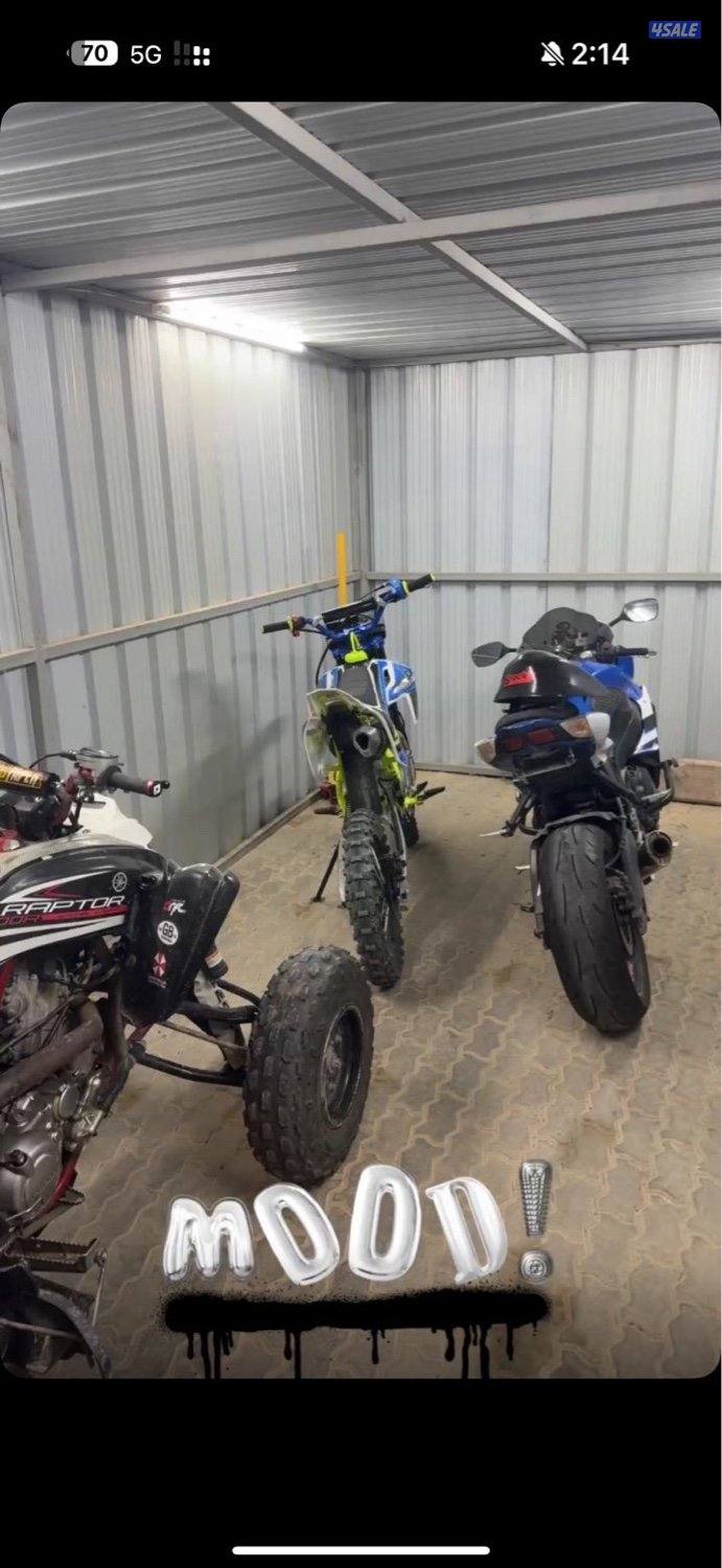 للبيع سيكل ماشي ثلث ساعات فقط  حجم ١٥٠1