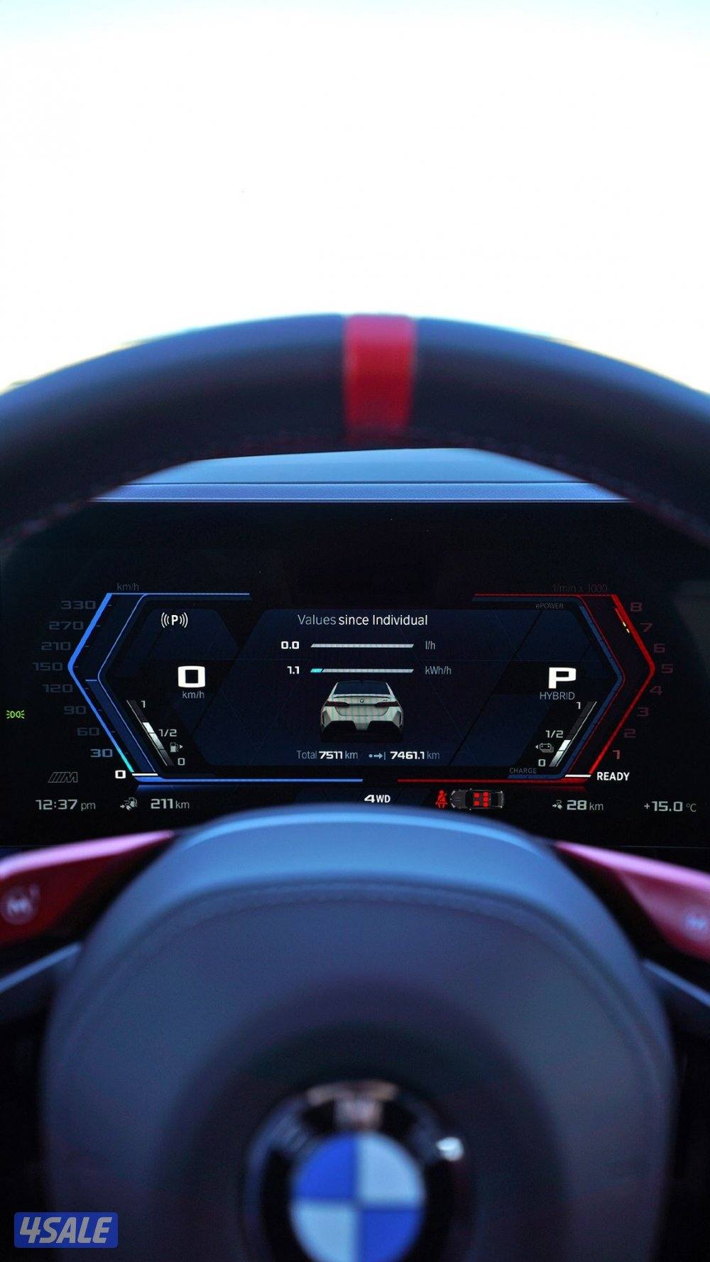 BMW M5 ماشي 7 تحت الكفاله موديل 202513