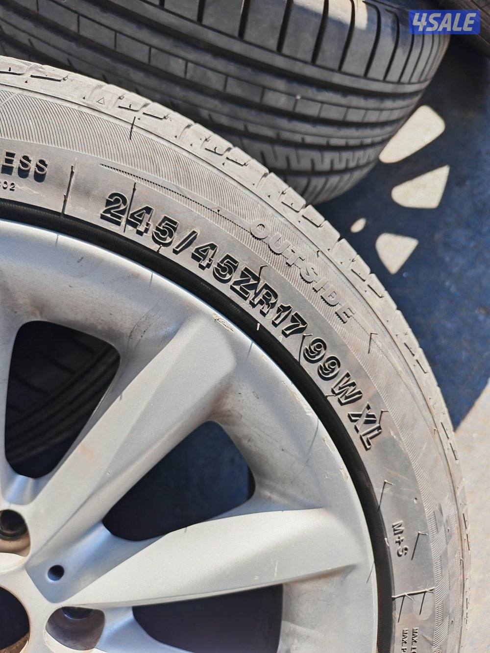 للبيع تواير 4 جديده مقاس 17/45/2451