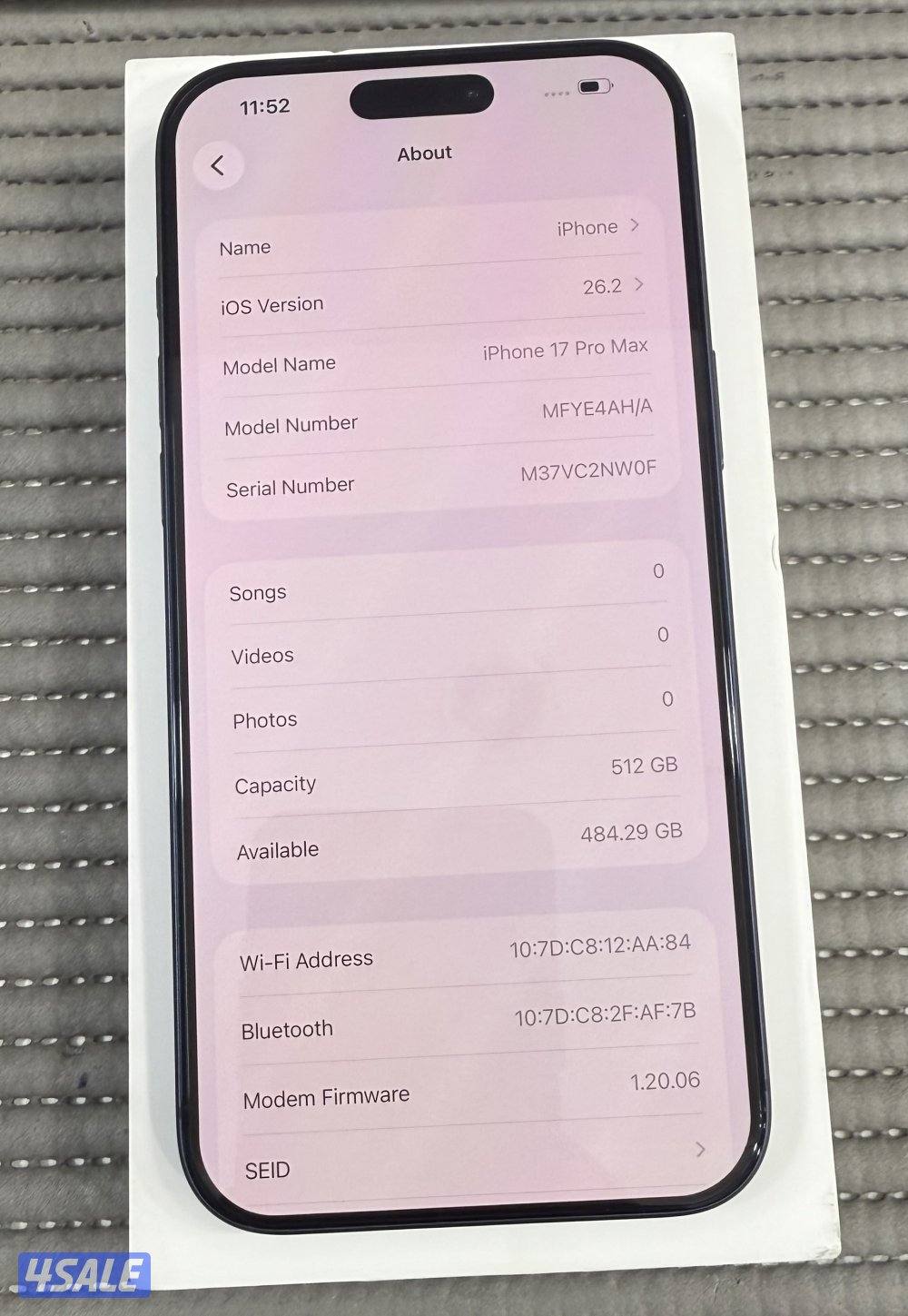 iPhone 17 Pro Max 512GB Blue Used.7