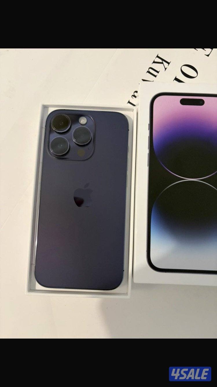ايفون 14 برو مثل الجديد256 بنفسجي1