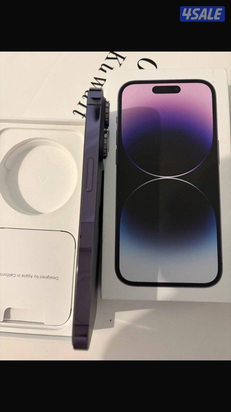 ايفون 14 برو مثل الجديد256 بنفسجي2