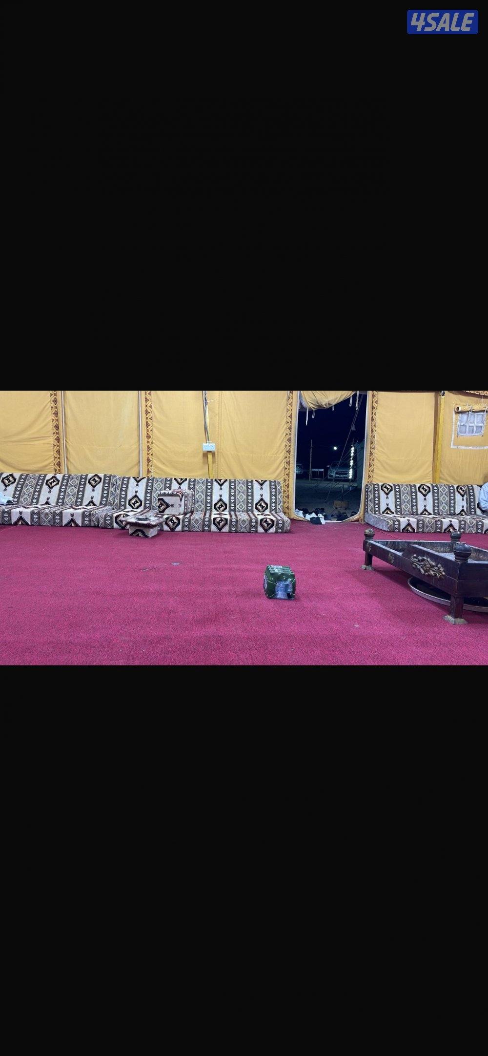 للبيع عدد 2 خيمة مع الفرش والأثاث0