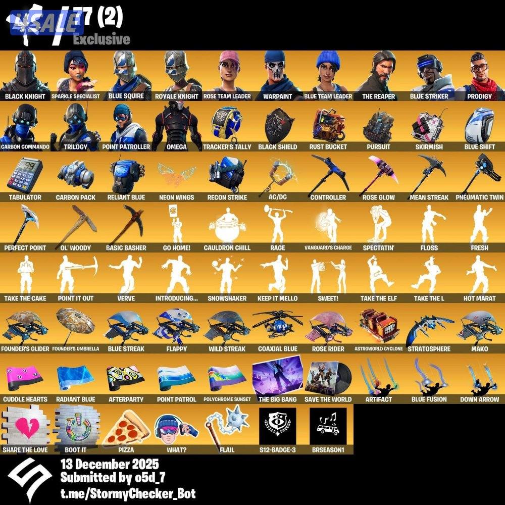 حساب فورت نايت شيطون ١٨٣ سكن0