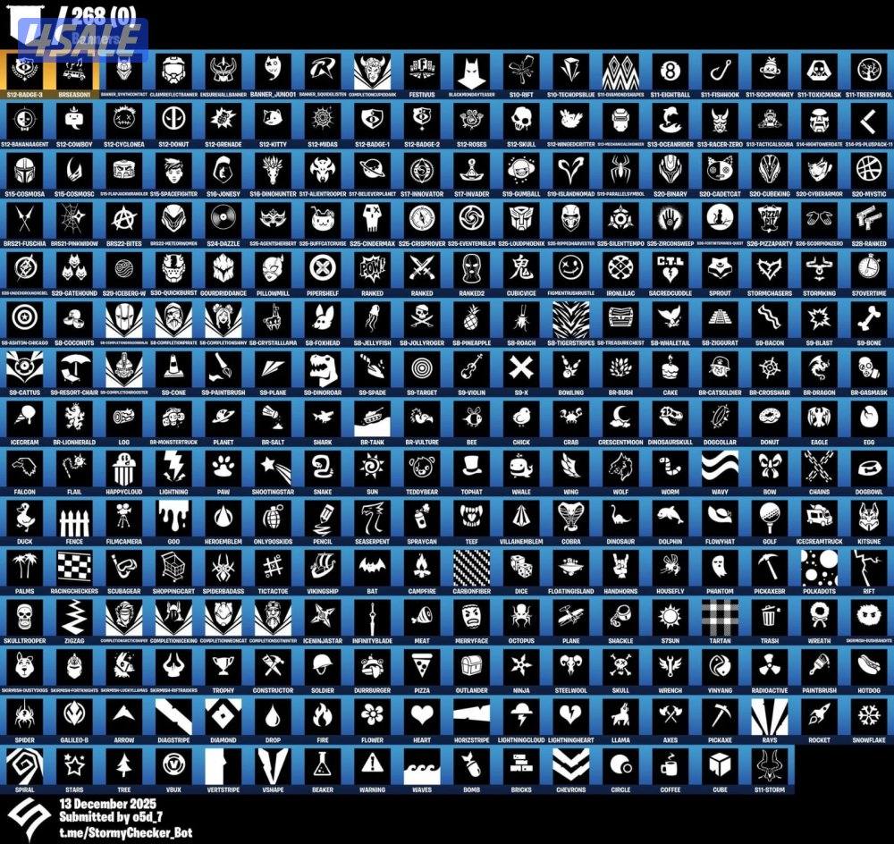 حساب فورت نايت شيطون ١٨٣ سكن4