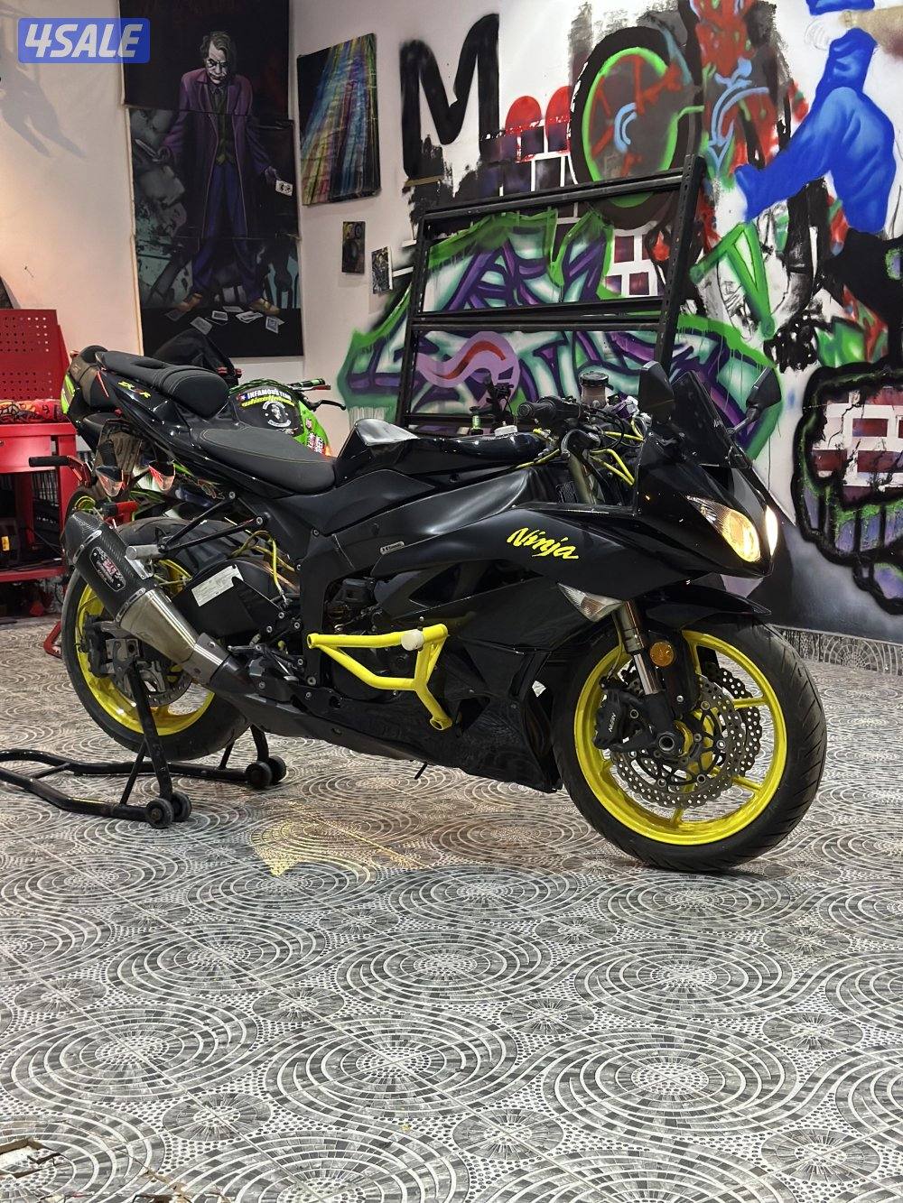 Zx6 full stunt bike5