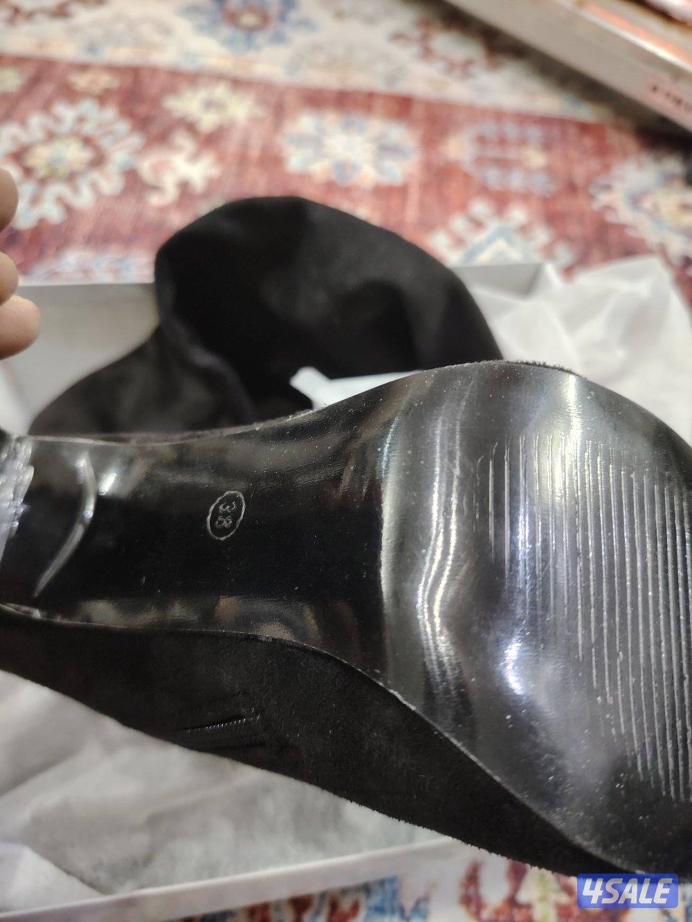 احذية نسائية بوت شتوي اسود للبيع جديد غير مستعمل1