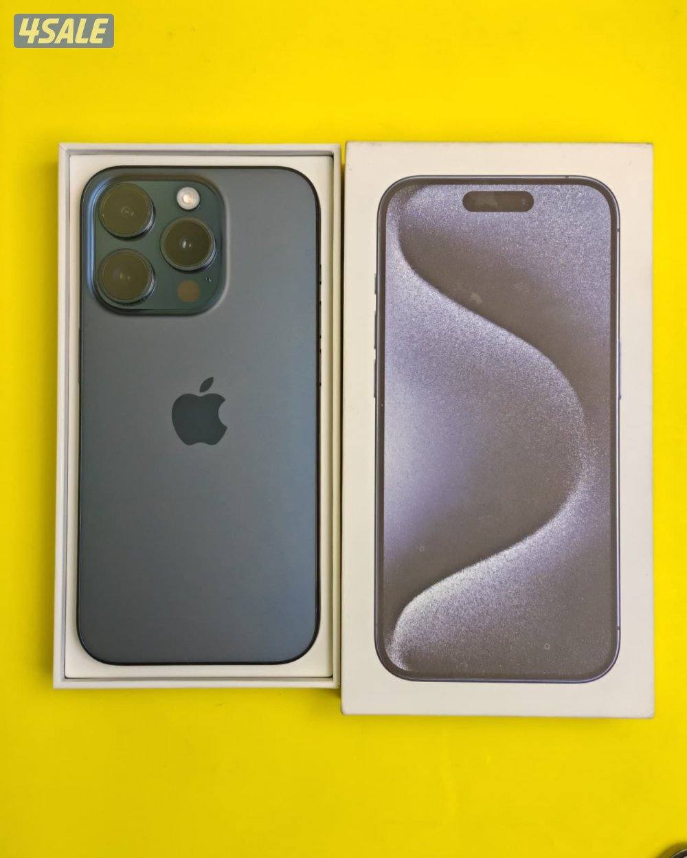 iPhone 15 Pro 256GB Blue Titanium Battery 84% ايفون 15 برو 256 جيجا0