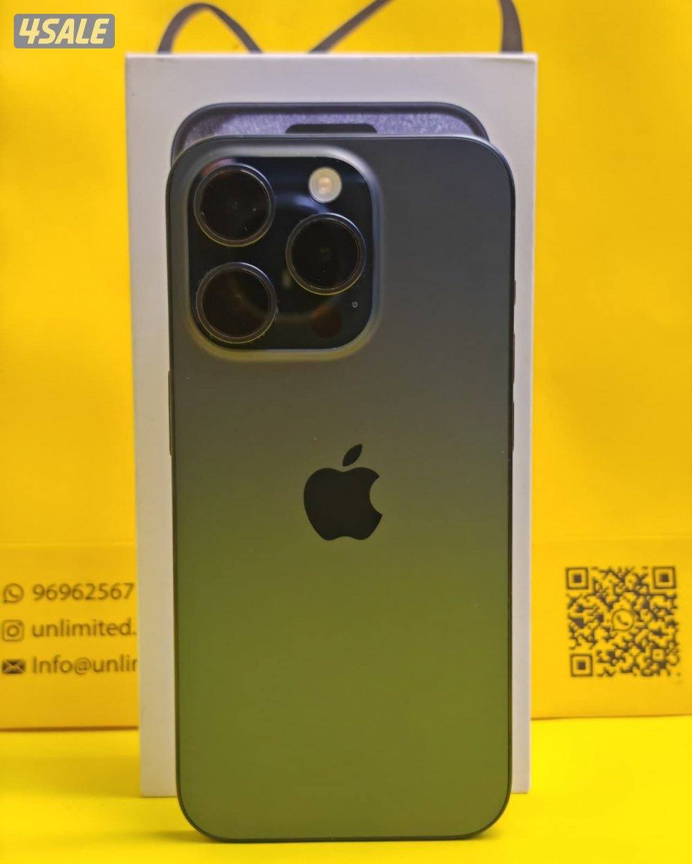 iPhone 15 Pro 256GB Blue Titanium Battery 84% ايفون 15 برو 256 جيجا8