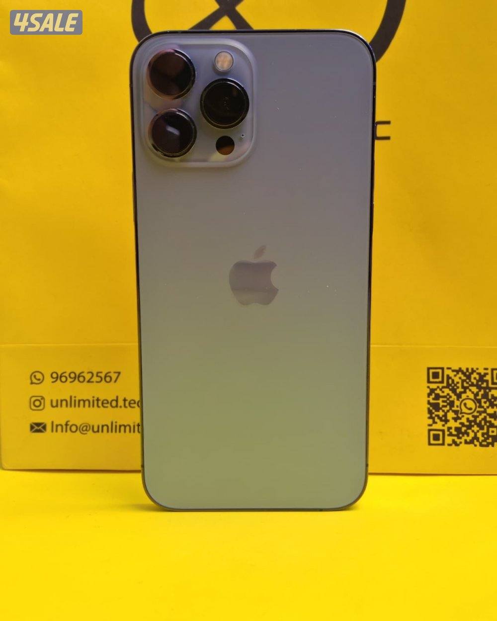 ايفون 13 Pro Max 256GB أزرق iPhone 13 Pro Max 256GB Blue – Battery 86%7