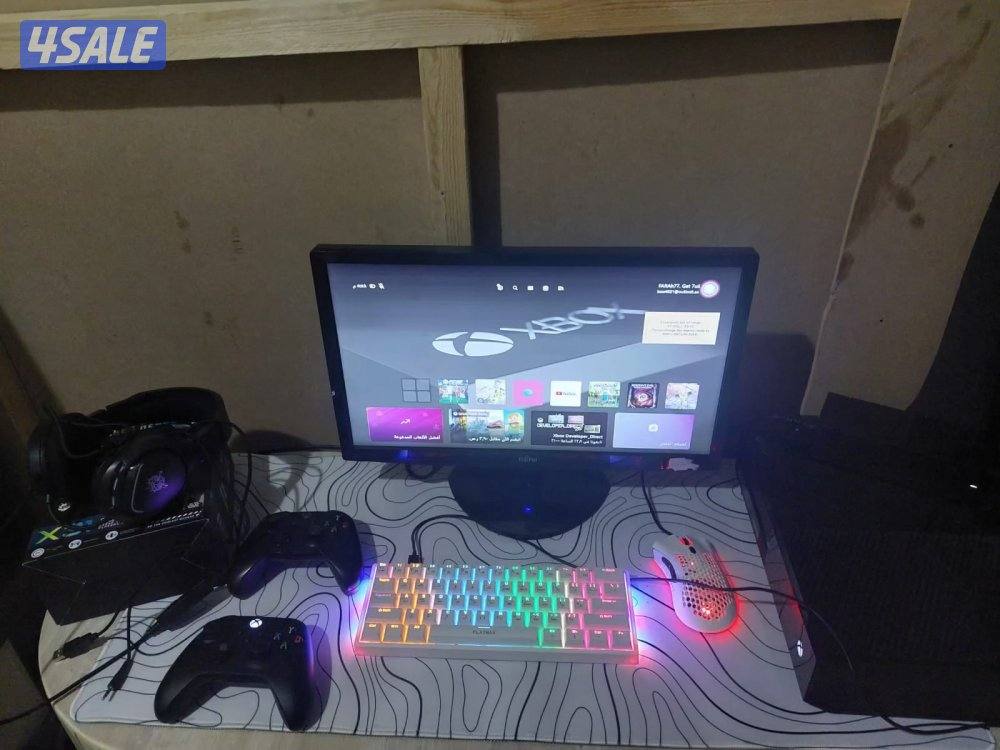 Xbox شاشة يده واحدة مع الإكس بوكس ووحدة جديدة ماوس كيبورد سماعة2