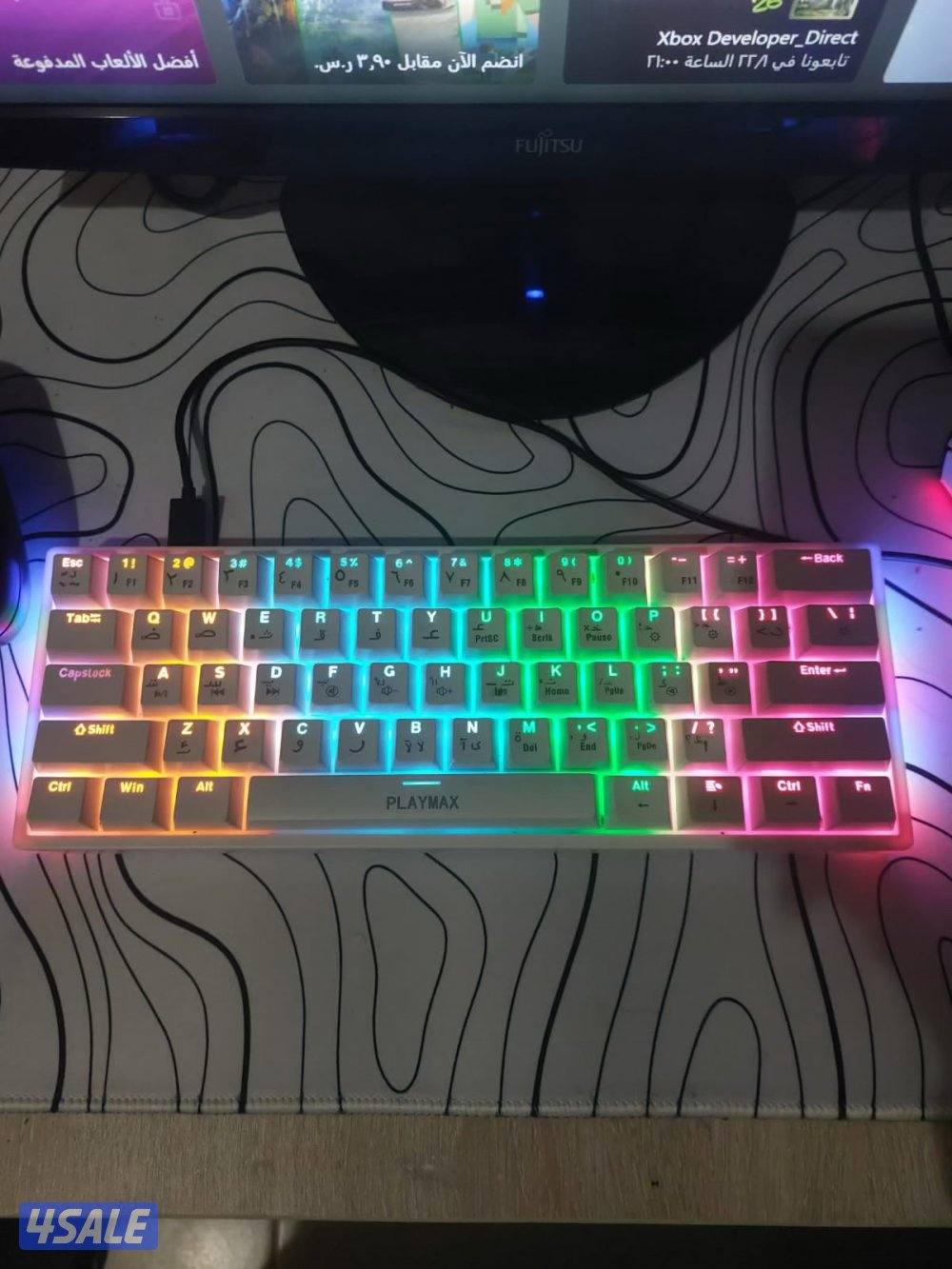 Xbox شاشة يده واحدة مع الإكس بوكس ووحدة جديدة ماوس كيبورد سماعة7