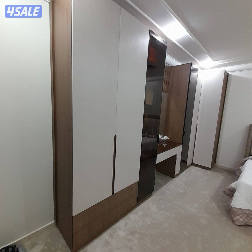 غرف نوم وغرف تبديل اجود انواع الاخشاب الميلامين وبارخص الاسعار10