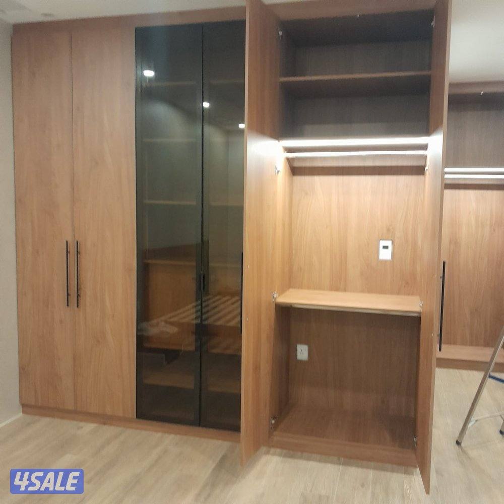 غرف نوم وغرف تبديل اجود انواع الاخشاب الميلامين وبارخص الاسعار15