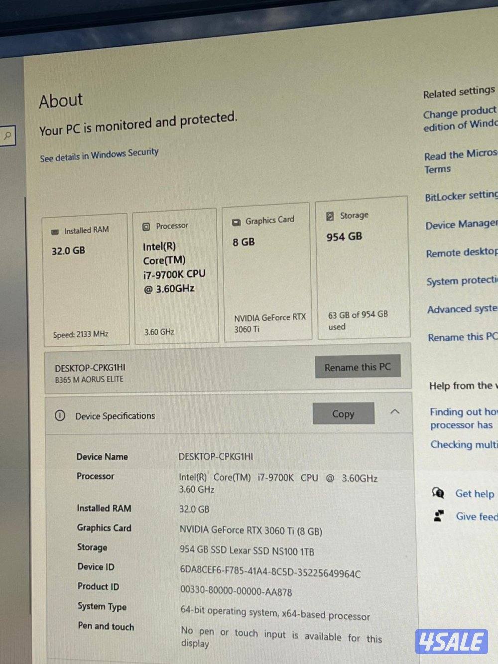 PC for sale بي سي للبيع3