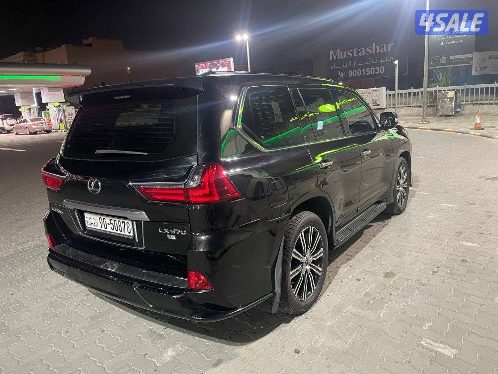 لكزس Lx 570 درجة اولى 2018 صبغ وكالة اسود ملكي3