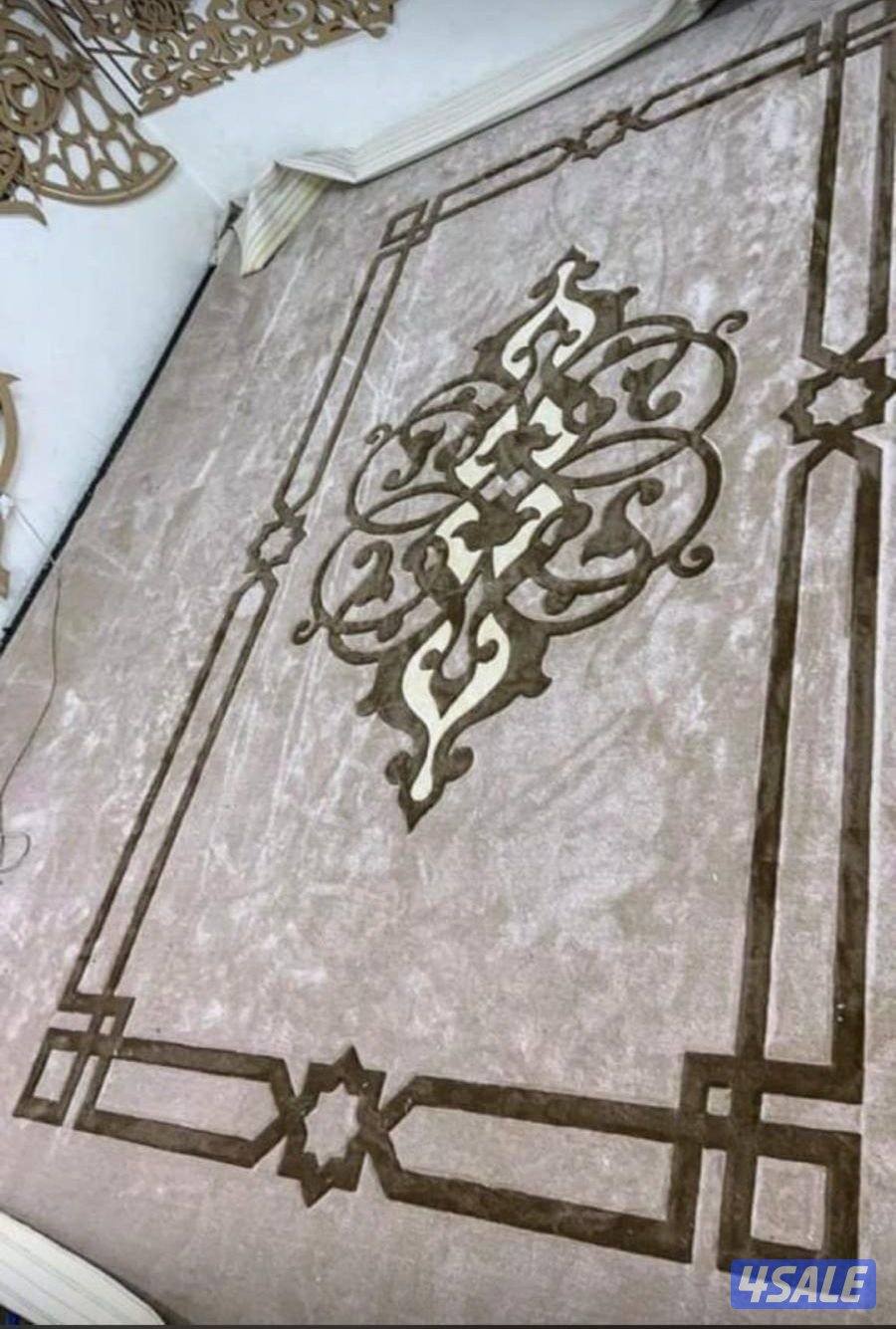 سجاد حفر يدوي حسب الطلب يوجد لدينا جميع أنواع النقشات بأسعار مميزه 😍😍😍11