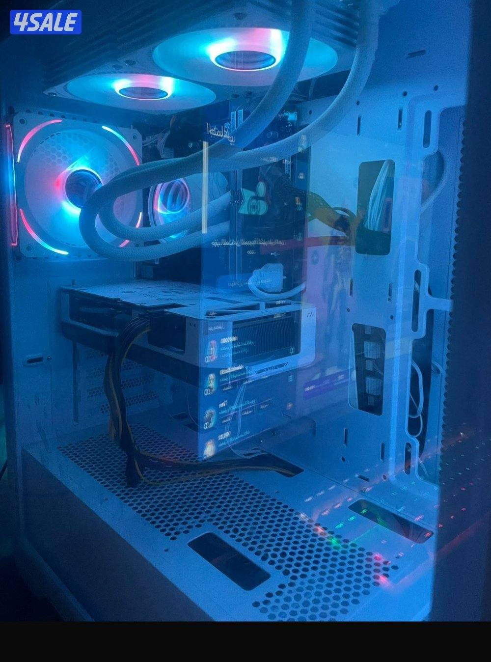 بي سي قيمينق 4060 RTX مع مبرد مائي 7 مراوح جيل 12 i52