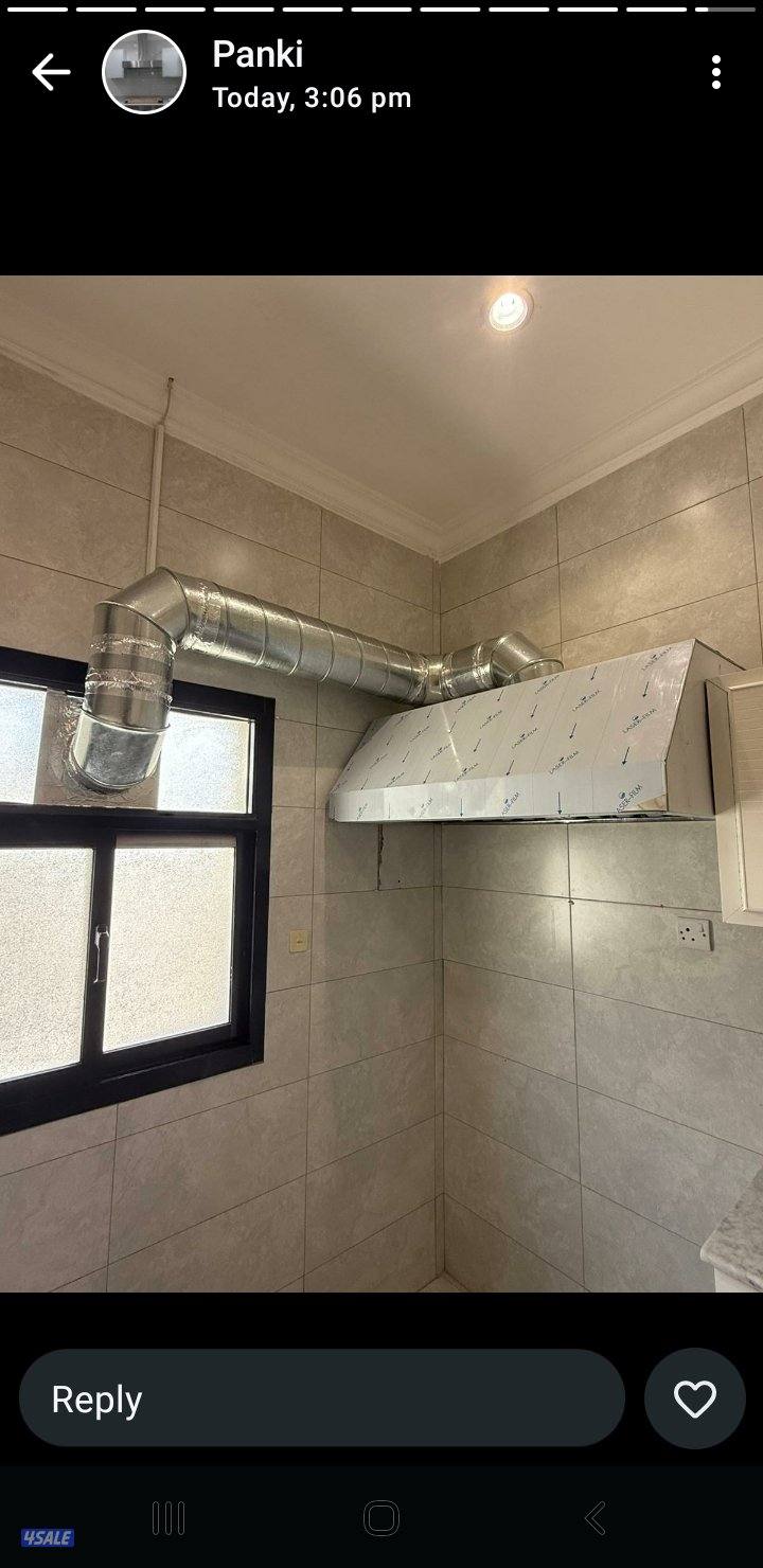 kitchen hood أعمال مروحة مدخنة المطبخ9