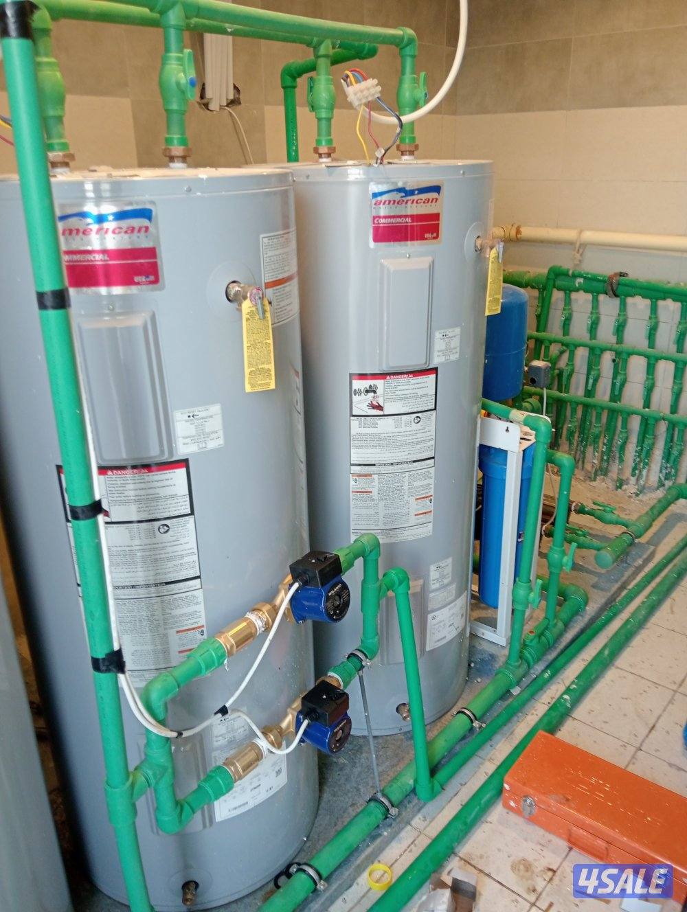 تصليح سخانات مركزيه وتركيب مضخات وفلترالمياه ومكينة السرداب2