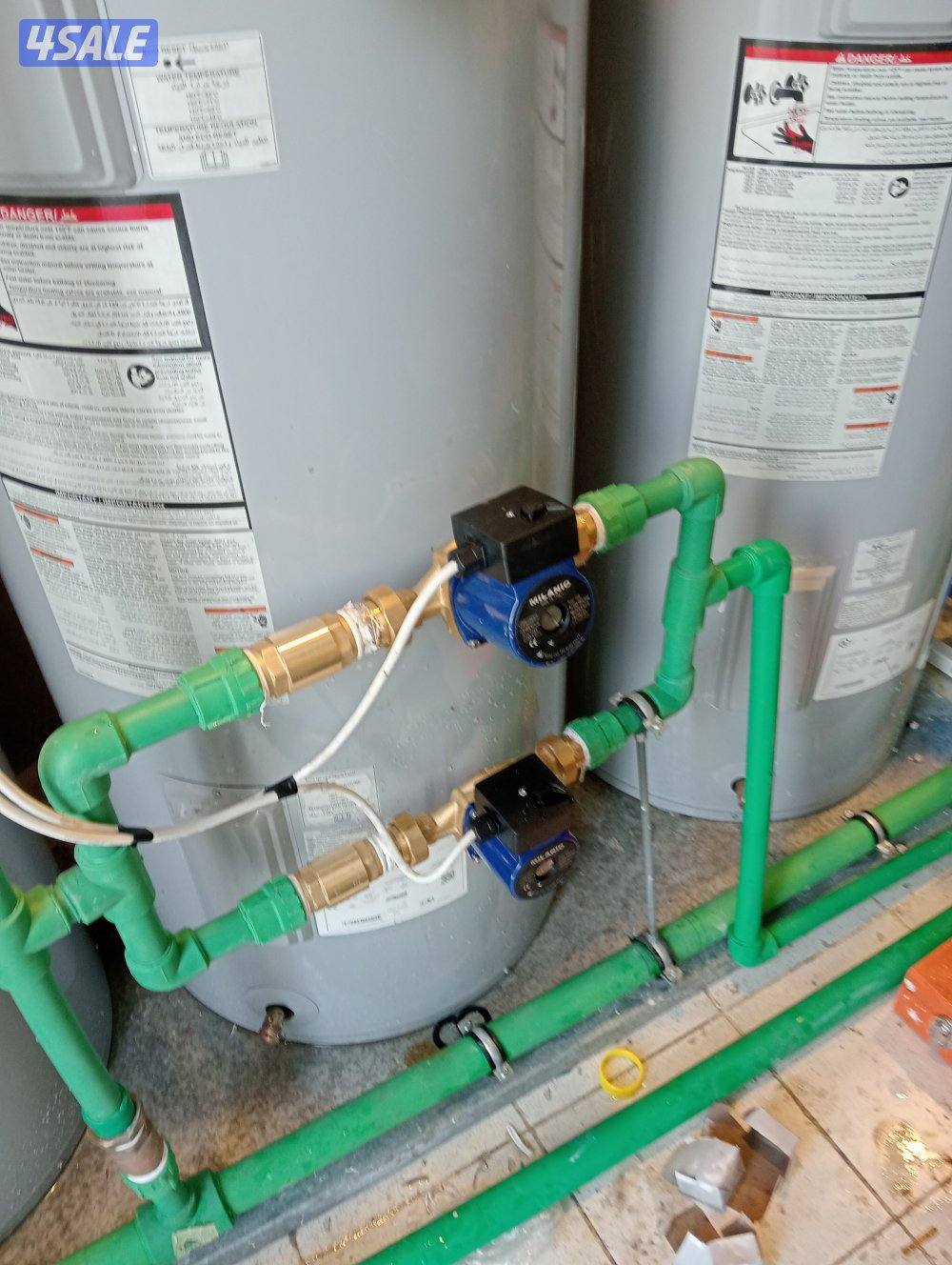 تصليح سخانات مركزيه وتركيب مضخات وفلترالمياه ومكينة السرداب3